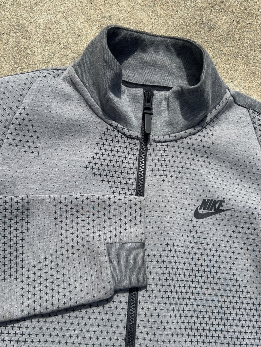 Nike Tech Fleece Mens Gray Zip Up Small